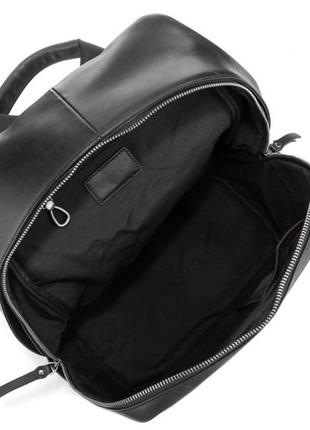 Черный стильный кожаный мужской рюкзак tiding bag nm29-2679ba5 фото
