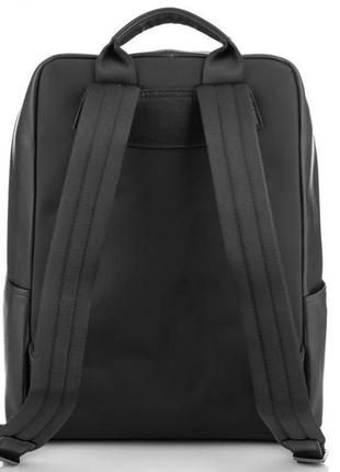 Черный стильный кожаный мужской рюкзак tiding bag nm29-2679ba3 фото