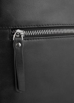 Чорний стильний шкіряний чоловічий рюкзак tiding bag nm29-2679ba6 фото