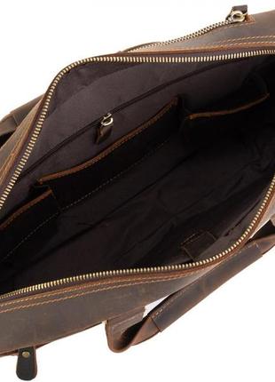 Винтажная сумка для ноутбука коричневая tiding bag d4-005r5 фото