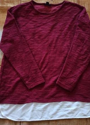 Кофта обманка рубашка esmara xl деловая стильная блузка5 фото