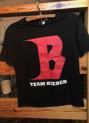 Футболка team bieber