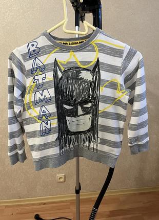 Кофта свитшот batman бэтмен на 4-5-6 лет