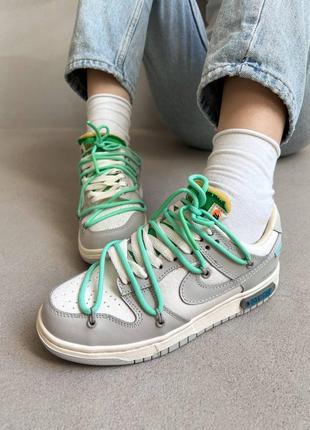 Nike dunk x off-white брендові кросівки найк офф вайт новинка унісекс кросівки весна осінь демісезон5 фото