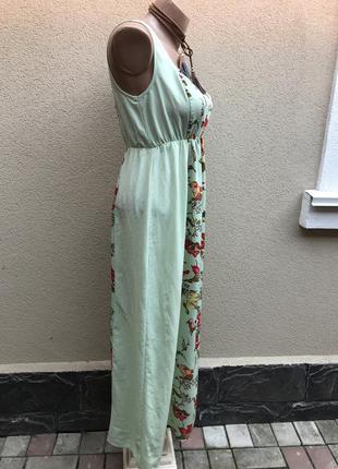 Сукня,сарафан довге,відкрита спина,пояс гумка,вагітним в квітковий принт ,asos3 фото