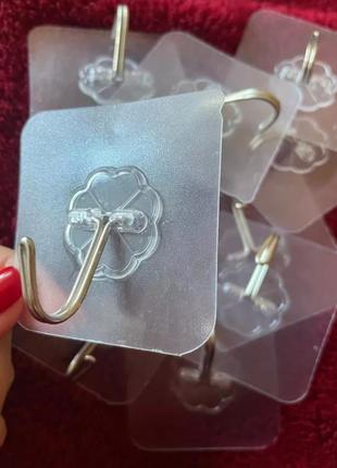 Крючок вешалка самоклеющейся прозрачные подвесные крючки, вешалка.