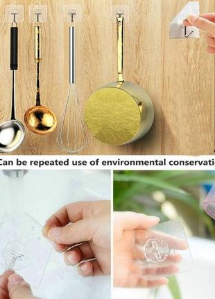 Крючок вешалка самоклеющейся прозрачные подвесные крючки, вешалка.