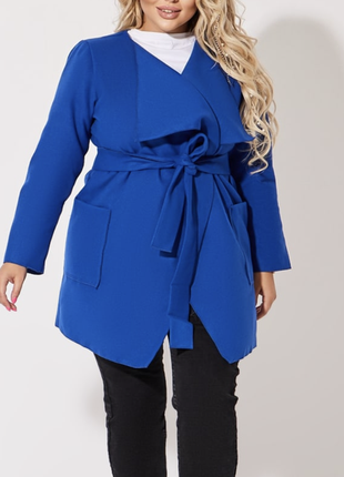 Жіночий кардиган пальто на запах розміри: 42-64