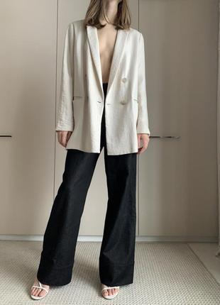 Блейзер піджак, жакет з фактурної тканини h&m1 фото