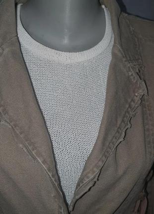 Коттоновый пиджак стиль гранж5 фото