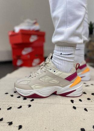Nike m2k tekno beige red женские кроссовки 🆕 найк м2к текно10 фото