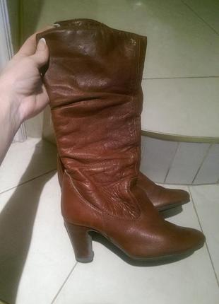 Чоботи черевики італія розмір 37 устілка 24 см з телячої шкіри