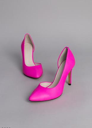 Туфлі човники рожевий і жовтий неон7 фото
