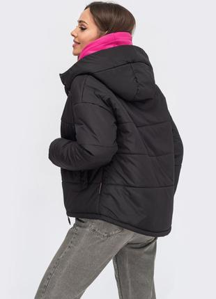 Демисезонная молодежная куртка - рюкзак с капюшоном 44 46 48 50 размер2 фото