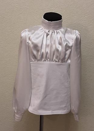 Біла блуза ,біла блузка для дівчинки.