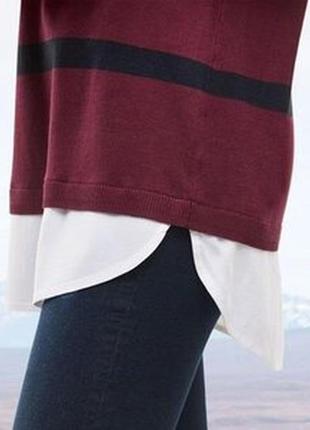 Вязаная туника рубашка esmara m полосатый свитер3 фото