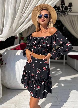 Костюм софт с воланами (много расцветок)