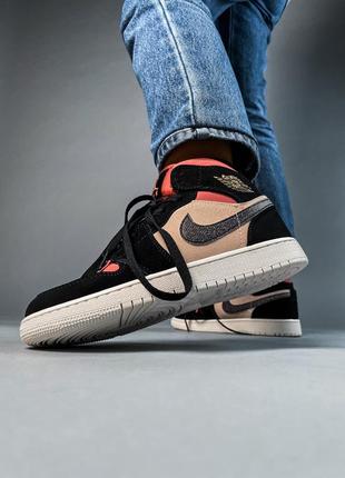 Nike air jordan 1 canyon rust брендовые высокие кроссовки найк джордан весна осень новинка демісезонні високі жіночі кросівки нубук