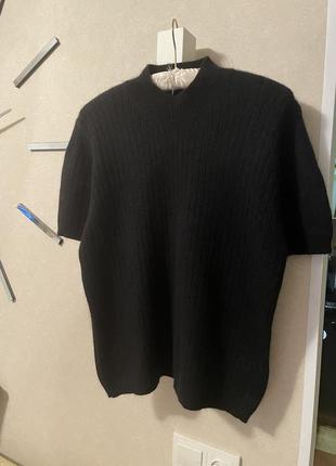 Шерстяной ангоровый свитер джемпер шерсть ягнёнка ангора2 фото