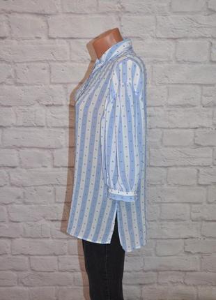Блуза шифоновая с объемными рукавами "jigsaw"5 фото