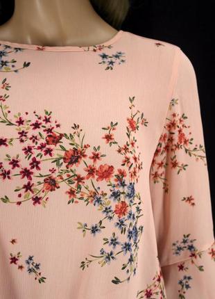 Красива блузка primark з квітковим принтом. розмір uk12eur40 (м).6 фото