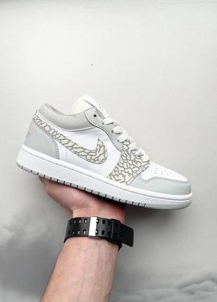 Кросівки air jordan 1 low premium ‘elephant print’ кроссовки4 фото