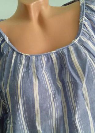 Брэндовая блуза в полоску logg4 фото