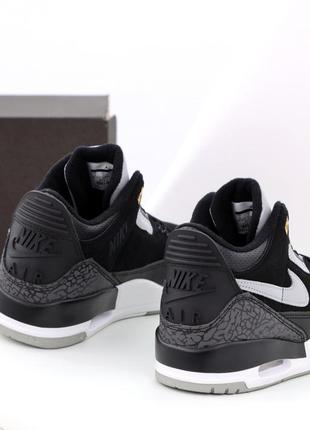 Круті світловідбиваючі чоловічі кросівки nike air jordan 4 код 141022 фото