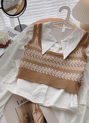 Рубашка с жилеткой 2