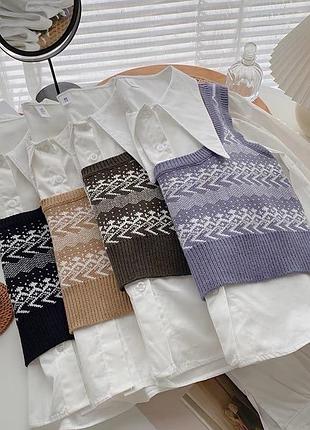 Рубашка с жилеткой 4