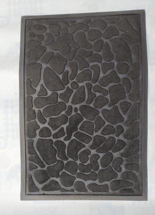 Придверні килимок 60*90 чорний камінчик