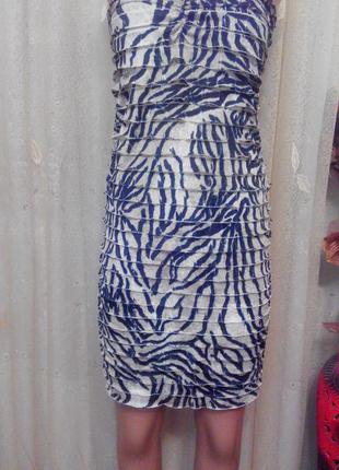 Платье зебра.1 фото