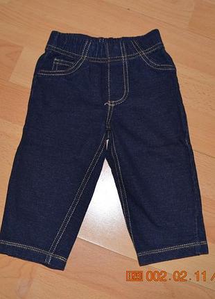 Мягкие джинсы carters 12мес