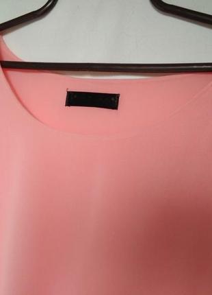Нежно-розовое шифоновое платье2 фото