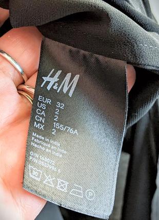 H&m чёрное шифоновое платье туника подиумная коллекция9 фото