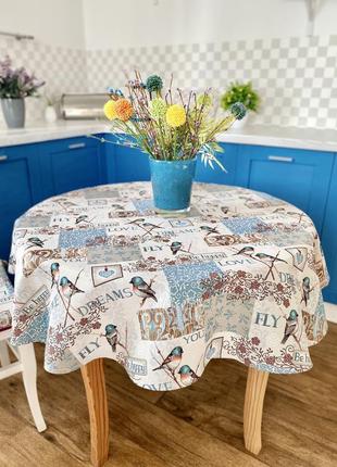 Скатерть круглая гобеленовая limaso  ø140  см.