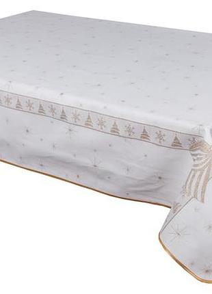 Скатерть двусторонняя водоотталкивающая 140 х 180 см.,  новогодняя