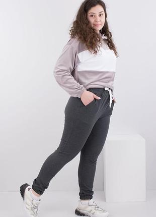 Жіночі темно-сірі спортивні штани