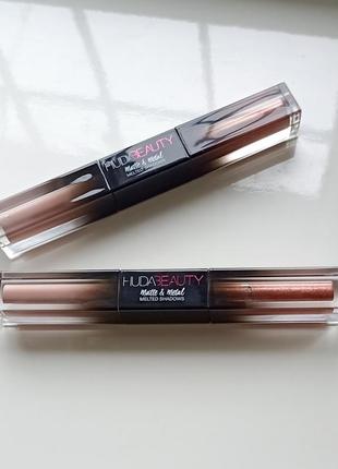 Жидкие двухсторонние тени для глаз huda beauty