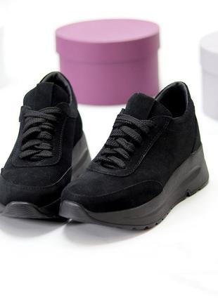 Стильные натуральные кроссовки натуральная кожа и замша6 фото