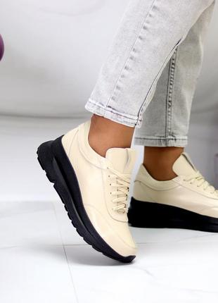 Стильные натуральные кроссовки натуральная кожа и замша7 фото