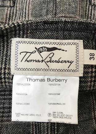 Оргинальная хлопковая юбка с карманами thomas burberry от основателя burberry7 фото