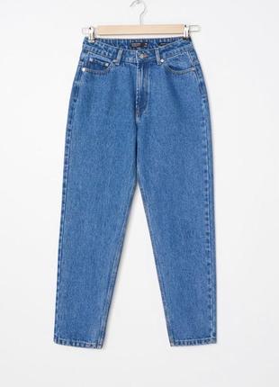 Сині жіночі джинси mom2 фото