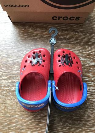 Crocs детские спайдермен , размер 4 5