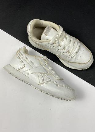 Кроссовки reebok royal glide original белые кожаные детские