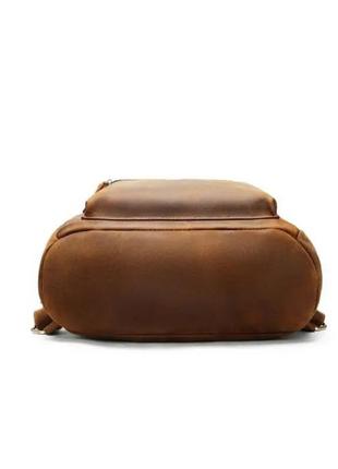 Кожаный рюкзак для ноутбука коричневый4 фото