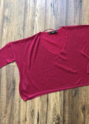 Малинова кофточка оверсайз 2