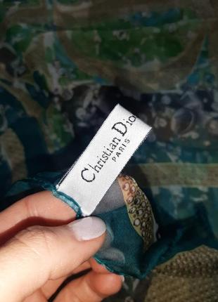 Шелковый шарф christian dior 😍