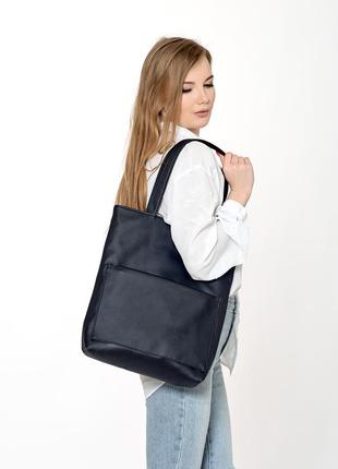 Женская, черная, новая сумка шоппер -очень практичная и вместительная