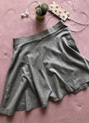 Серая юбка/ сіра літня спідничка1 фото